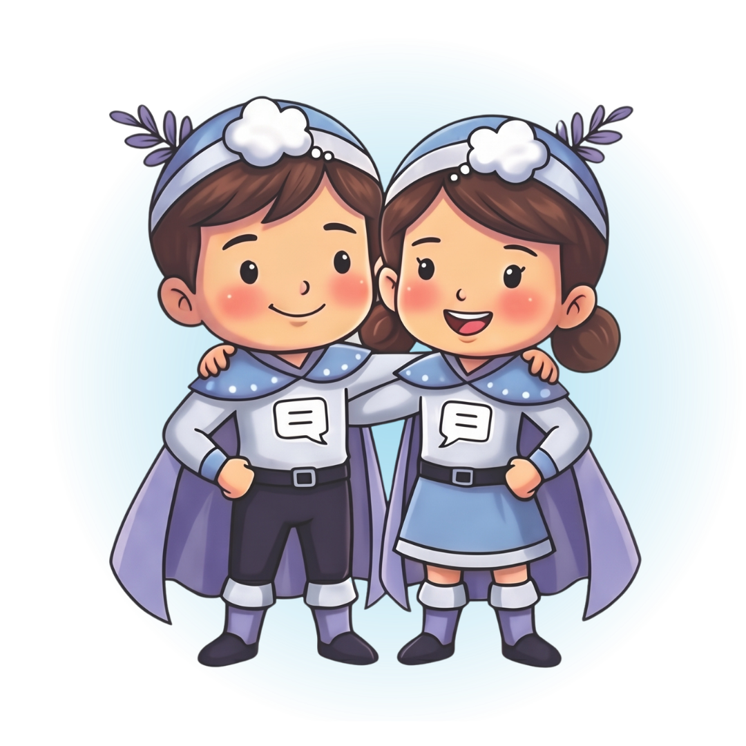The Twins, the Social and Emotional heroes